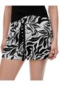 Short De Pijama Mujer Estampado Blanco de Gef