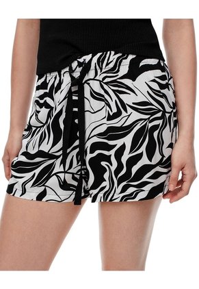 Short De Pijama Mujer Estampado Blanco
