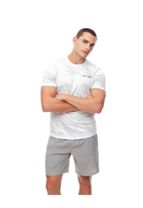 Camiseta Deportiva Control Humedad Blanca Hombre Blanco
