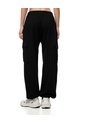Jogger Tiro Medio Algodón Negro Mujer Negro de Gef