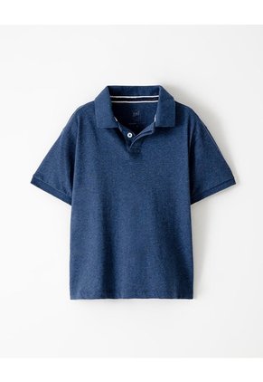 Polo Regular Algodón Azul Niño Azul