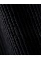 Vestido Midi Slim Rib Algodón Negro Mujer Negro de Gef