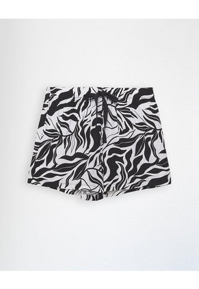 Short De Pijama Mujer Estampado Blanco