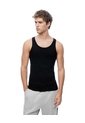 Camisilla Slim Algodón Negra Hombre Negro de Gef