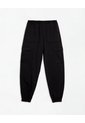 Jogger Tiro Medio Algodón Negro Mujer Negro de Gef