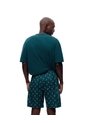 Bermuda De Pijama Algodón Estampada Hombre Verde de Gef