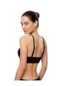 Top Soporte Medio Seamless Negro Mujer Negro de Gef