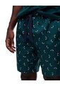 Bermuda De Pijama Algodón Estampada Hombre Verde de Gef