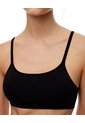 Top Soporte Medio Seamless Negro Mujer Negro de Gef