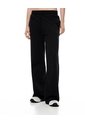 Pantalón Relax Tiro Medio Algodón Negro Mujer Negro de Gef