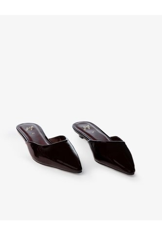 Zapatos Tipo Mule Vinotinto Mujer Cafe Gef