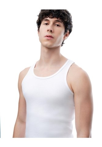 Camisilla Slim Algodón Blanca Hombre Blanco Gef