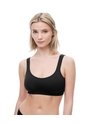 Top Soporte Medio Seamless Negro Mujer Negro de Gef