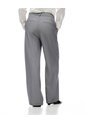 Pantalón Wide Leg Tiro Alto Gris Mujer Gris de Gef