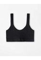 Top Soporte Medio Seamless Negro Mujer Negro de Gef