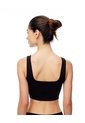 Crop Top Slim Seamless Negra Mujer Negro de Gef