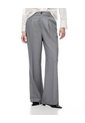 Pantalón Wide Leg Tiro Alto Gris Mujer Gris de Gef