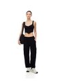 Crop Top Slim Seamless Negra Mujer Negro de Gef