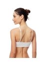 Top Soporte Medio Seamless Blanco Mujer Blanco de Gef
