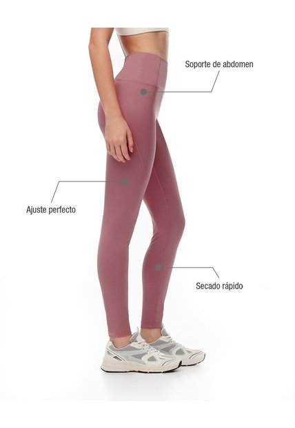 Legging Deportivo Secado Rápido Malva Mujer Lavanda