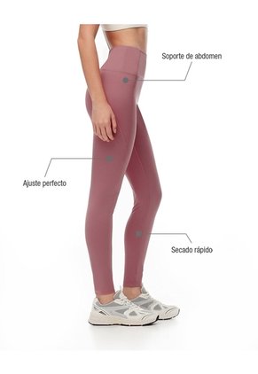 Legging Deportivo Secado Rápido Malva Mujer Lavanda