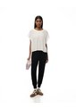 Jogger Tiro Medio Algodón Negro Mujer Negro de Gef