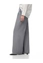 Pantalón Wide Leg Tiro Alto Gris Mujer Gris de Gef