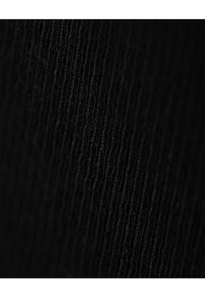 Camiseta Manga Sisa Slim Rib Algodón Negra Mujer Negro