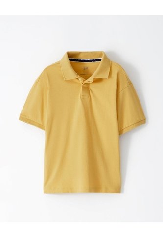 Polo Regular Algodón Mostaza Niño Ocre Gef