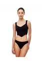 Crop Top Slim Seamless Negra Mujer Negro de Gef