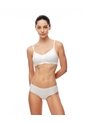 Top Soporte Medio Seamless Blanco Mujer Blanco de Gef