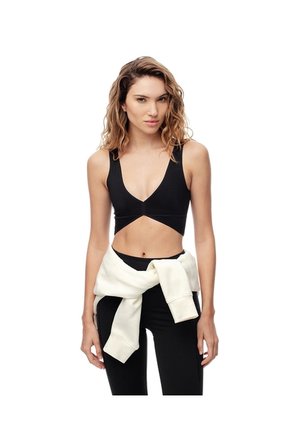Top Deportivo Soporte Medio Seamless Uso 2 1 Negro Mujer Negro