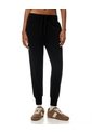Jogger Tiro Medio Algodón Negro Mujer Negro de Gef