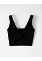 Top Deportivo Soporte Medio Seamless Uso 2 1 Negro Mujer Negro de Gef