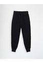 Jogger Tiro Medio Algodón Negro Mujer Negro de Gef