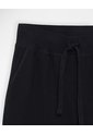 Jogger Tiro Medio Algodón Negro Mujer Negro de Gef