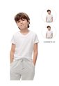 Camiseta Slim Algodón X2unds Blanca Niño Blanco de Gef