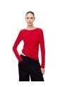 Camibuzo Slim Algodón Roja Mujer Rojo de Gef