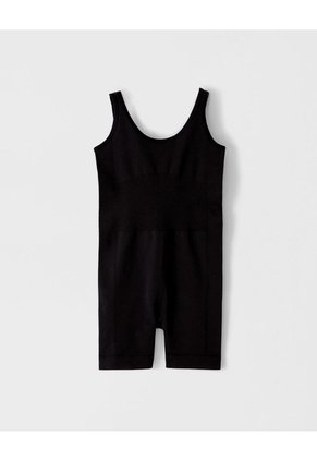 Enterizo Deportivo Seamless Negro Mujer Negro