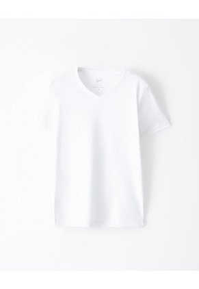 Camiseta Slim Algodón X2unds Blanca Niño Blanco