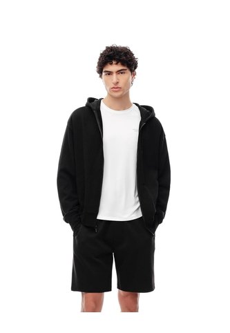 Bermuda Relax Negra Hombre Negro Gef