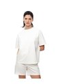 Camiseta Oversize Blanca Mujer Blanco de Gef