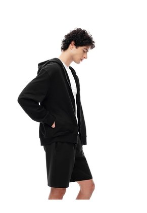 Bermuda Relax Negra Hombre Negro