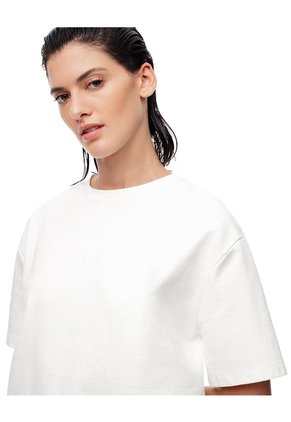 Camiseta Oversize Blanca Mujer Blanco
