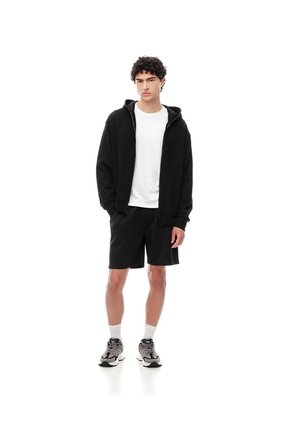 Bermuda Relax Negra Hombre Negro