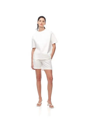 Camiseta Oversize Blanca Mujer Blanco