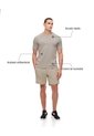 Camiseta Deportiva Control Humedad Café Hombre Marron Claro de Gef
