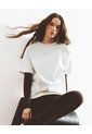 Camiseta Oversize Blanca Mujer Blanco de Gef