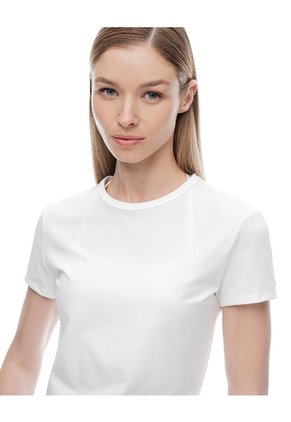 Camiseta Deportiva Secado Rápido Blanca Mujer Blanco