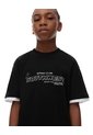 Camiseta Regular Algodón Negra Estampado Niño Negro de Gef